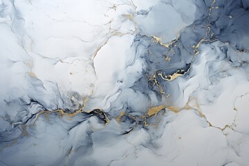 Moonlit Marble Texture in Delicate White color. Created With Generative AI Technology