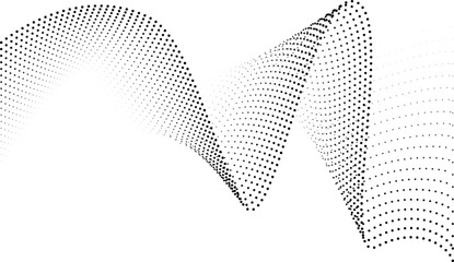 Halftone Wave Element
