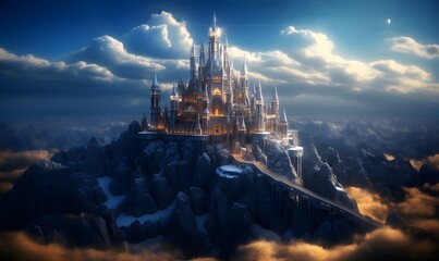 fantasy castle ai generative