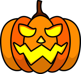 pumpkin for halloween decorative element