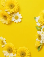 beautiful many yellow flower background