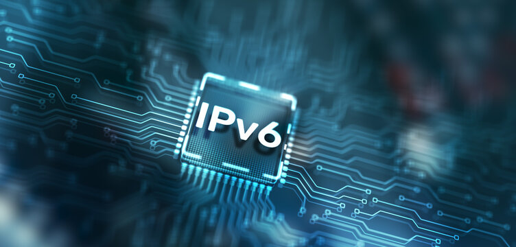 Inscription: IPv6. Business, Technology, Internet and network concept