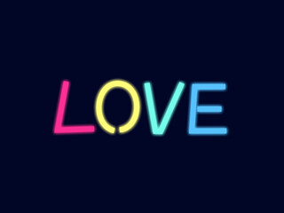 LOVEネオンサイン：E