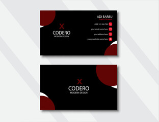 Modern business card, Business card template,Personal visiting card, Creative business card,,CreativHorizontal and vertical layoute design,Vector illustration.