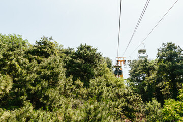 The cable car to the Great Wall of China


