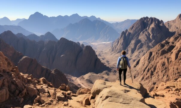 The photo of the traveler in the mountains of Arabia perfectly encapsulated the sense of adventure and exploration.