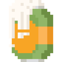 Pixel art beer can icon
