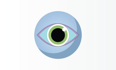 Eye Icon.on white background.Vector Design Illustration.