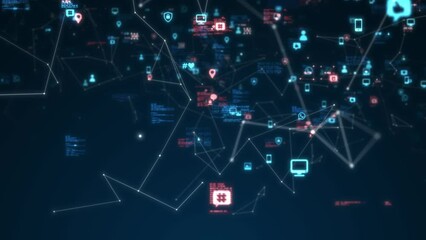 Digital communication Social media platforms network connections