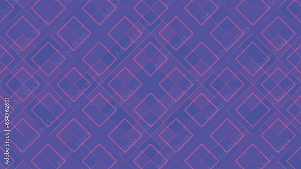 Poster Composition of moving shapes in neon color. 3d rendering loop animation 4K
