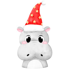 Cute Animal Wear Christmas Hat, Christmas animal, Christmas Hat