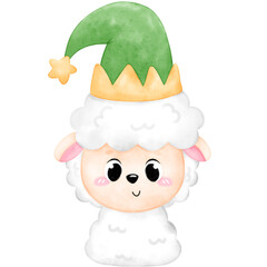 Cute Animal Wear Christmas Hat, Christmas animal, Christmas Hat
