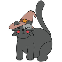 international cat day handdrawn vector element