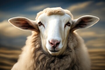 Fototapeta premium close up of a goat