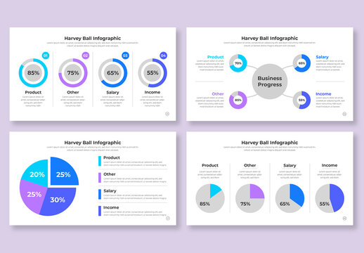 Harvey Ball Diagrams Infographic