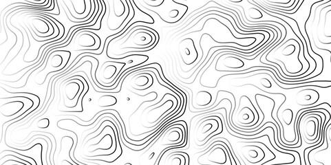 Background of the topographic map. Topographic map background geographic line map with elevation assignments. Modern design with White background with topographic wavy pattern design.