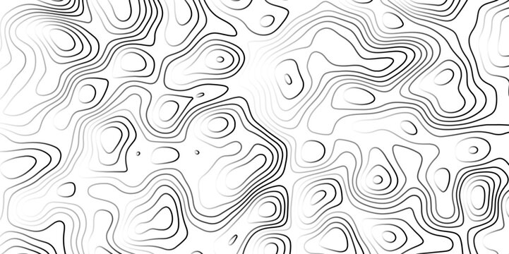 Background of the topographic map. Topographic map background geographic line map with elevation assignments. Modern design with White background with topographic wavy pattern design.