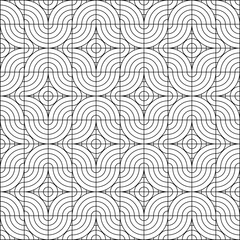 Seamless Geometric Pattern Outline Vector