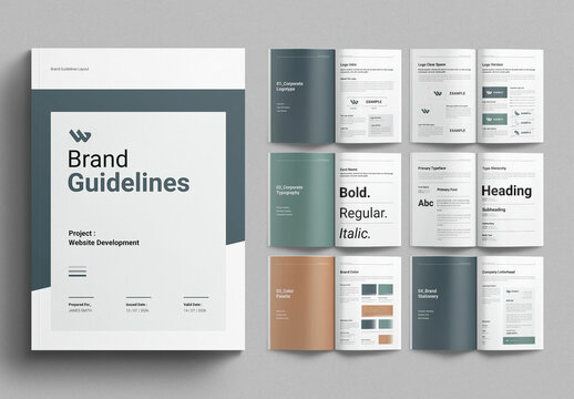 Brand Guidelines Template Brochure Layout
