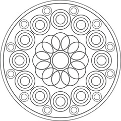 Circle ornaments symbol madala design