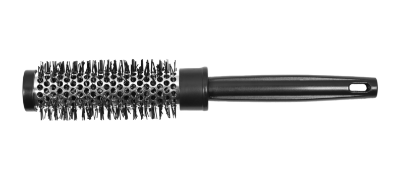 Comb for hair, hairbrush isolated on white, clipping path