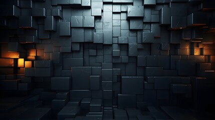 3D Abstract Industrial Background, AI Generative