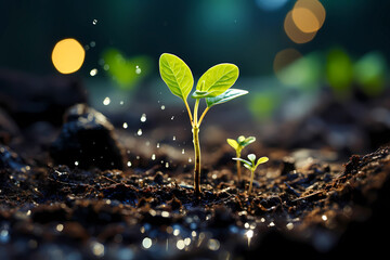 From Seed to Success - Planting the Seeds of Business Growth and Achievement - obrazy, fototapety, plakaty