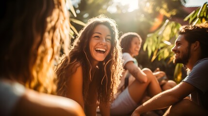 "Inspiring Workplace Unity: Team Members Collaborate with Joy and Focus"