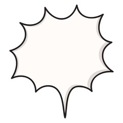 Comic Bubble Template Illustration