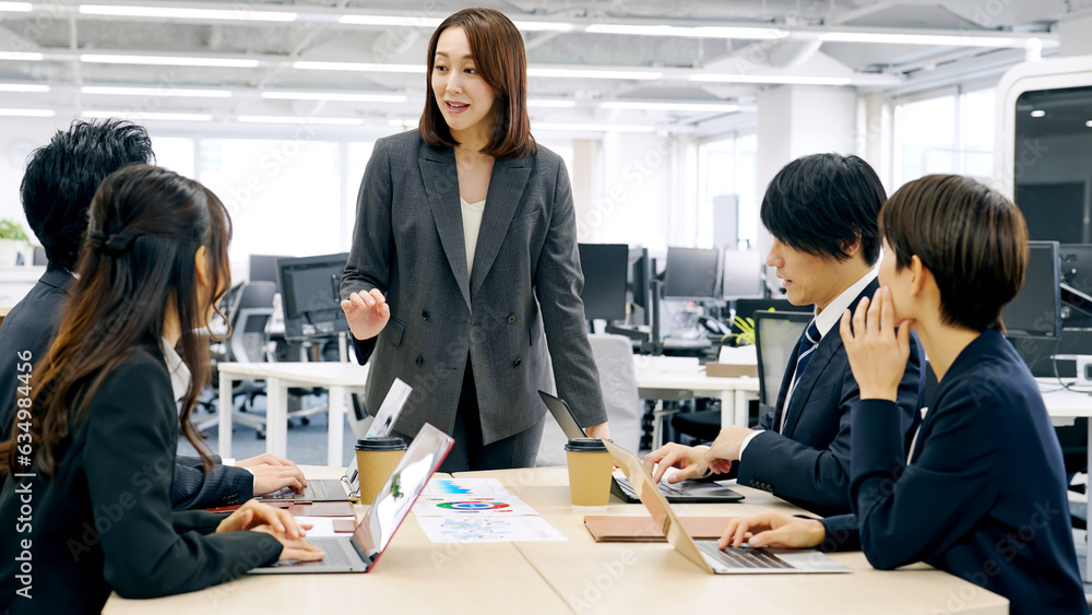 Canvas Prints 会議するビジネスグループ