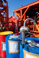 Fototapeta na wymiar Suction pump used in machinery, petroleum industry