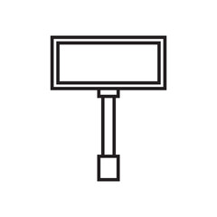 billboard icon vector