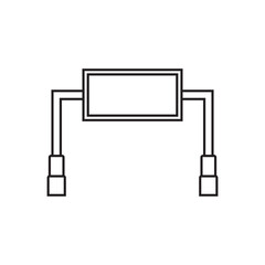 billboard icon vector