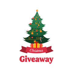 Fototapeta premium Christmas giveaway ornaments are used to decorate cards, posters, web decorations and products during the Christmas holiday season.