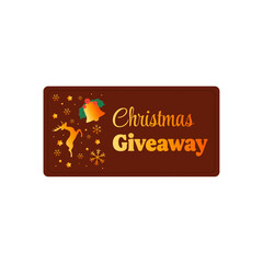 Christmas giveaway ornaments are used to decorate cards, posters, web decorations and products during the Christmas holiday season.
