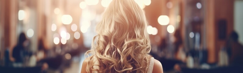 Naklejka premium Hairdressing concept banner