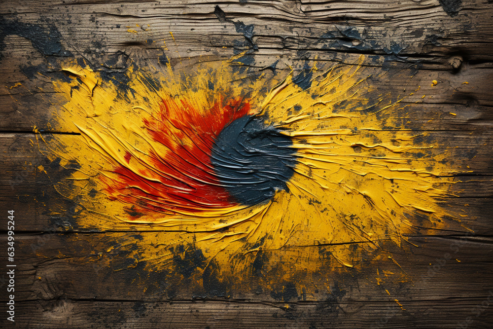 Poster Close up beautiful abstract multi colored fingerprint on background texture for design Generative AI technology.