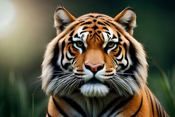 Naklejka premium tiger in the zoo