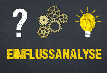 Obraz premium Einflussanalyse 