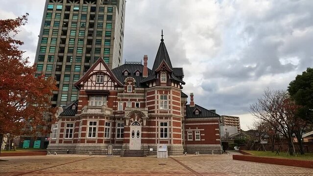 Kitakyushu international friendship memorial library in Mojiko retro town, Japan