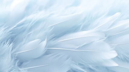 Airy soft fluffy wing bird with white feathers close-u Generative Ai