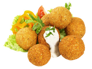 Falafel Snack - Fast Food on Transparent PNG Background