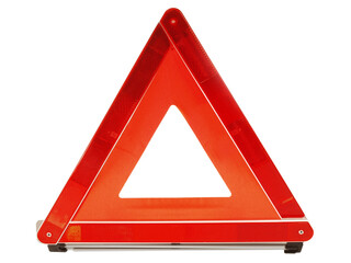 Warning Car Triangle; Reflective - Transparent PNG Background