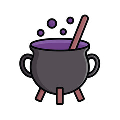 cauldron icon vector design template in white background