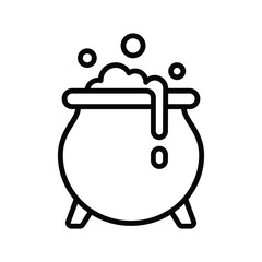 cauldron icon vector design template in white background