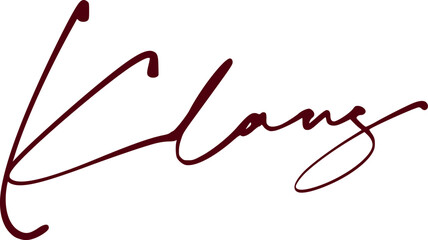 signature series K design illustration