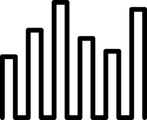 Simple sound wave on white background. Radio Wave icon. Isolated vector illustration.