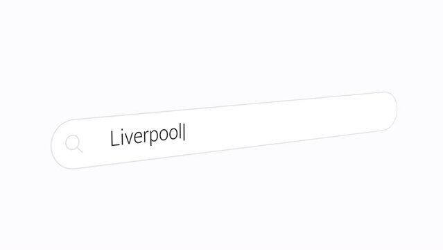 Typing Liverpool on the Search Box