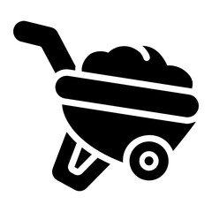 wheelbarrow Solid icon