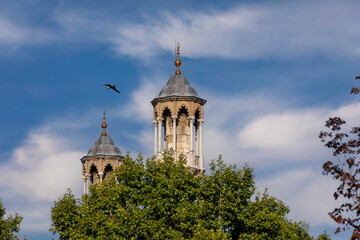 Aziziye Mosque view in Konya. The architectural style is a mixture of boroque and traditional Ottoman architecture.